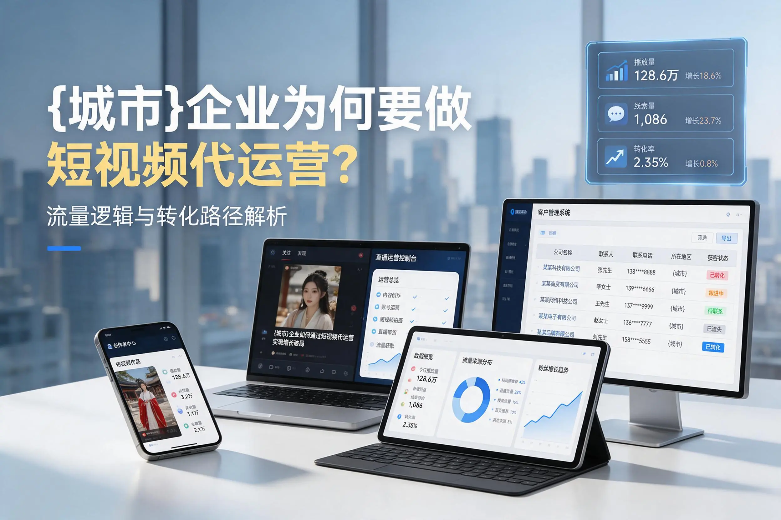 通化企业为何要做短视频代运营？流量逻辑与转化路径解析