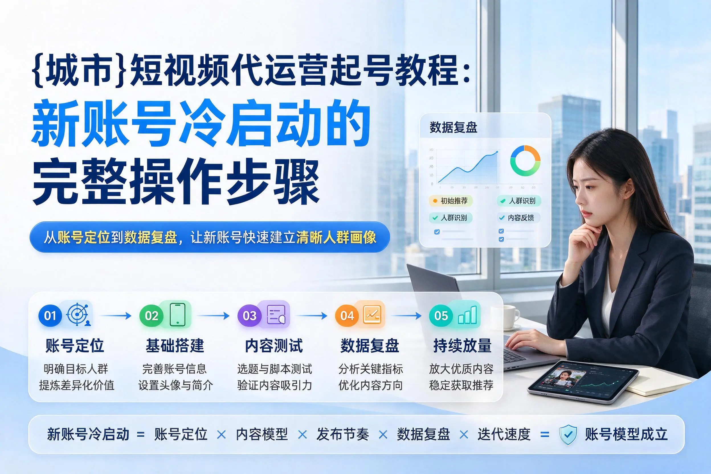 通化短视频代运营起号教程:新账号冷启动的完整操作步骤
