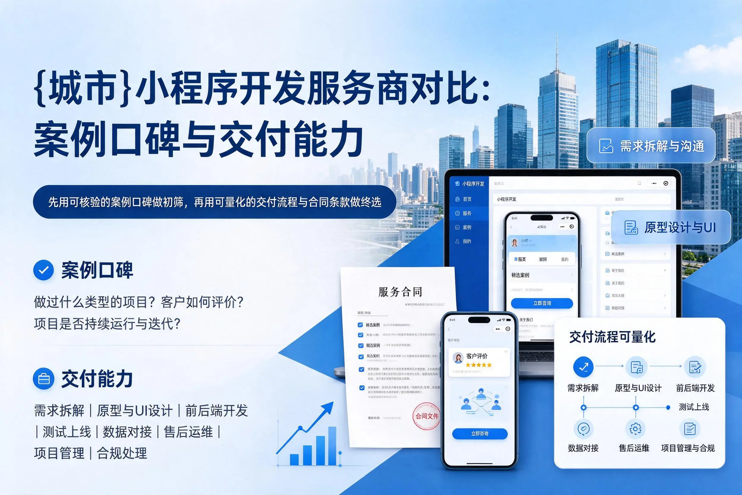 通化小程序开发服务商对比:案例口碑与交付能力