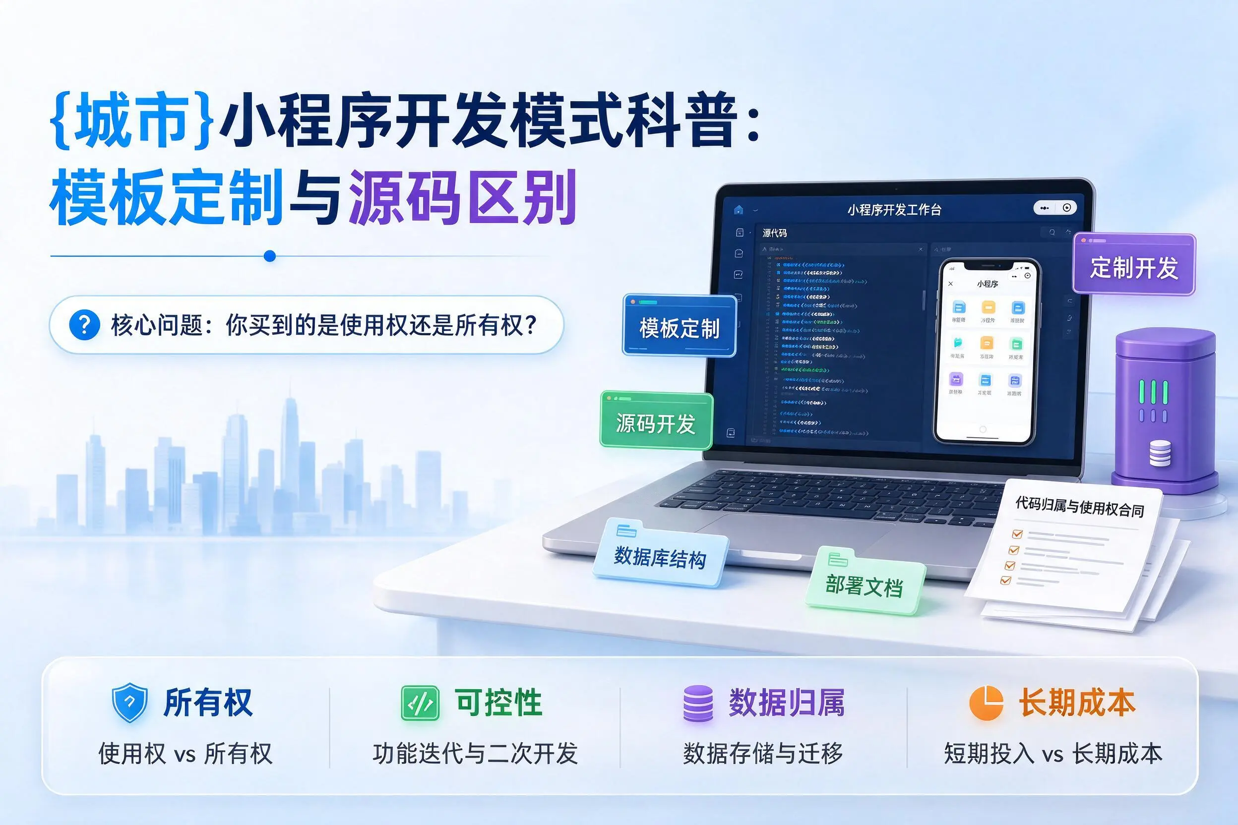 通化小程序开发模式科普:模板定制与源码区别