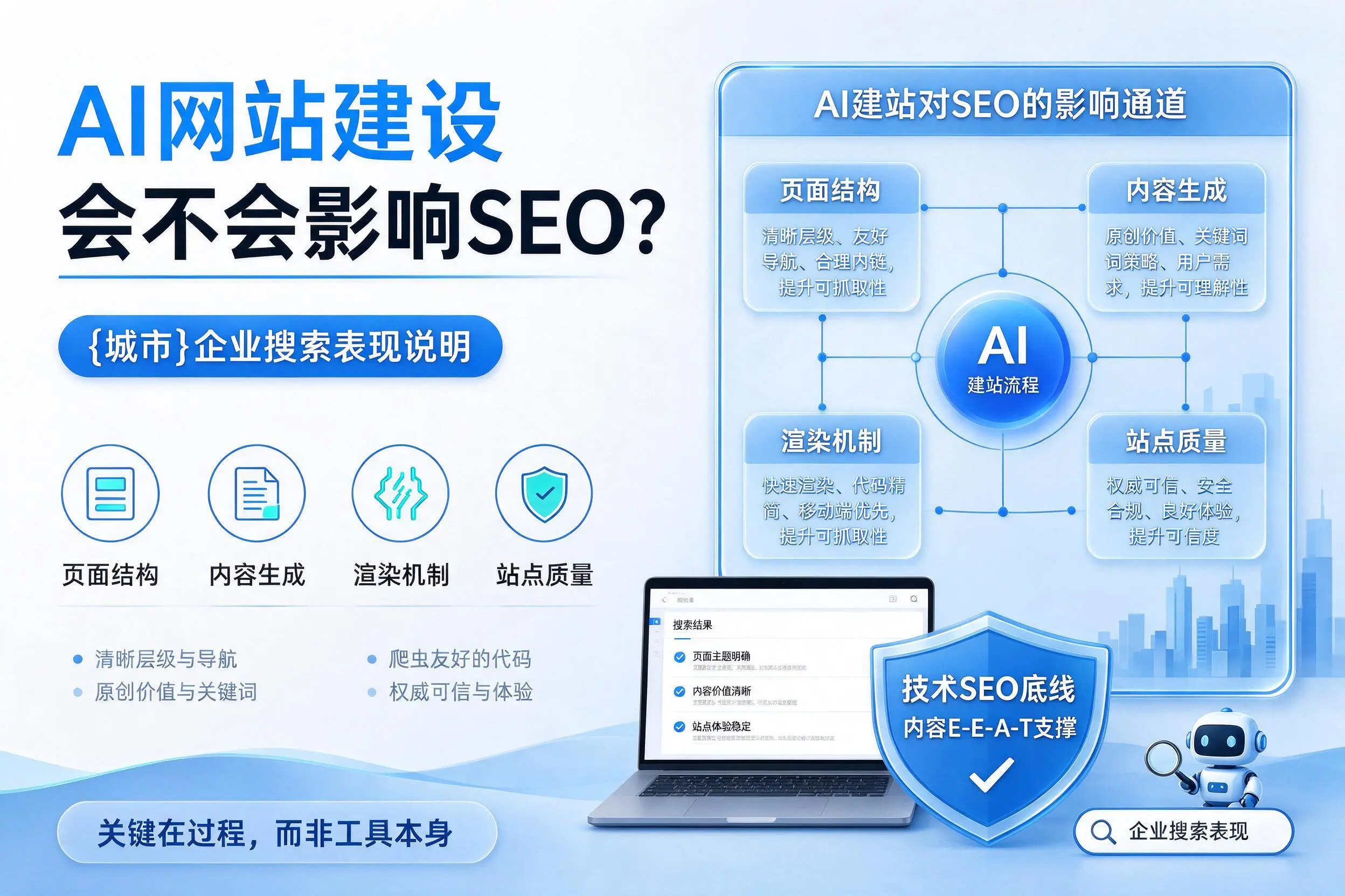 AI网站建设会不会影响SEO?通化企业搜索表现说明
