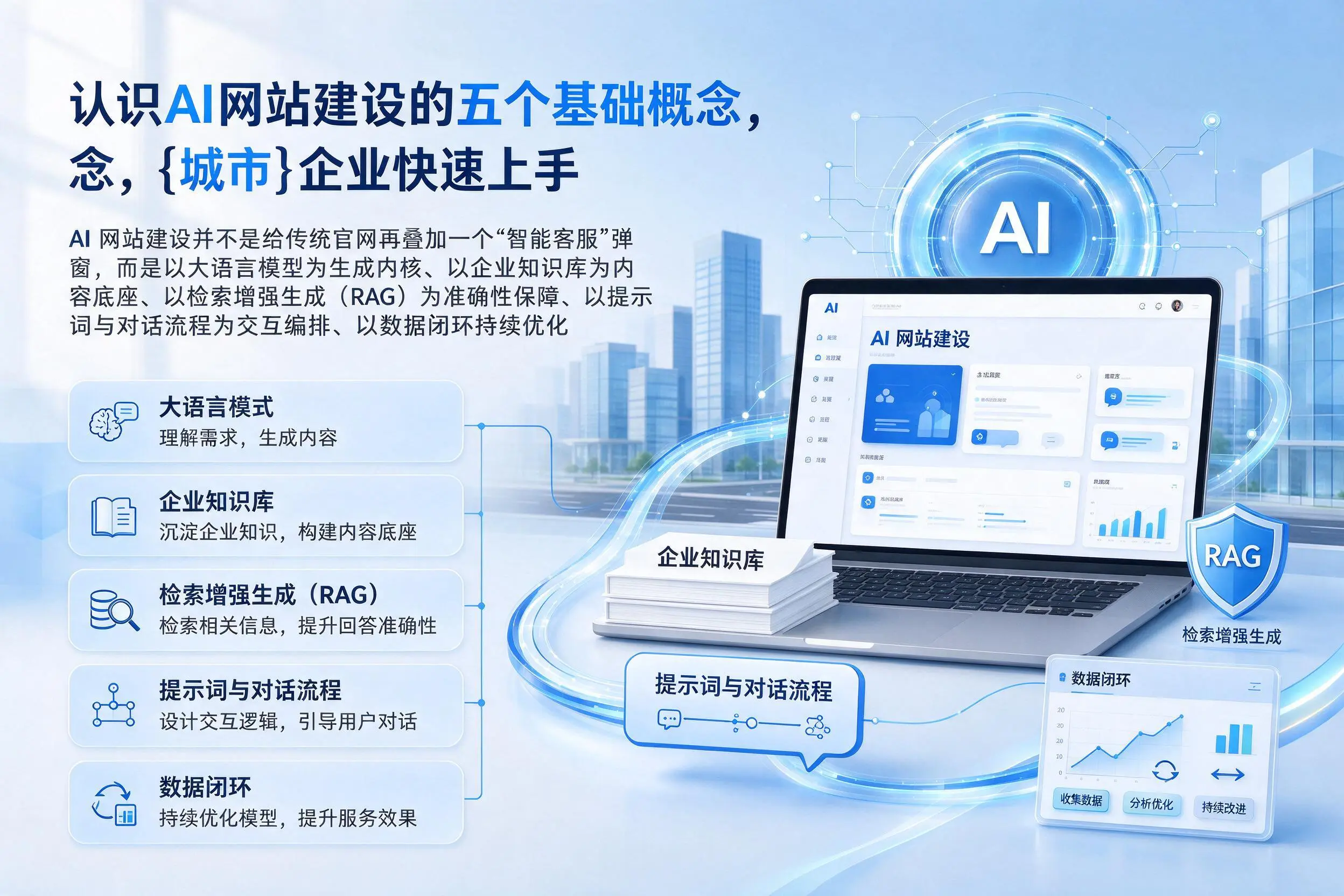 认识AI网站建设的五个基础概念，通化企业快速上手