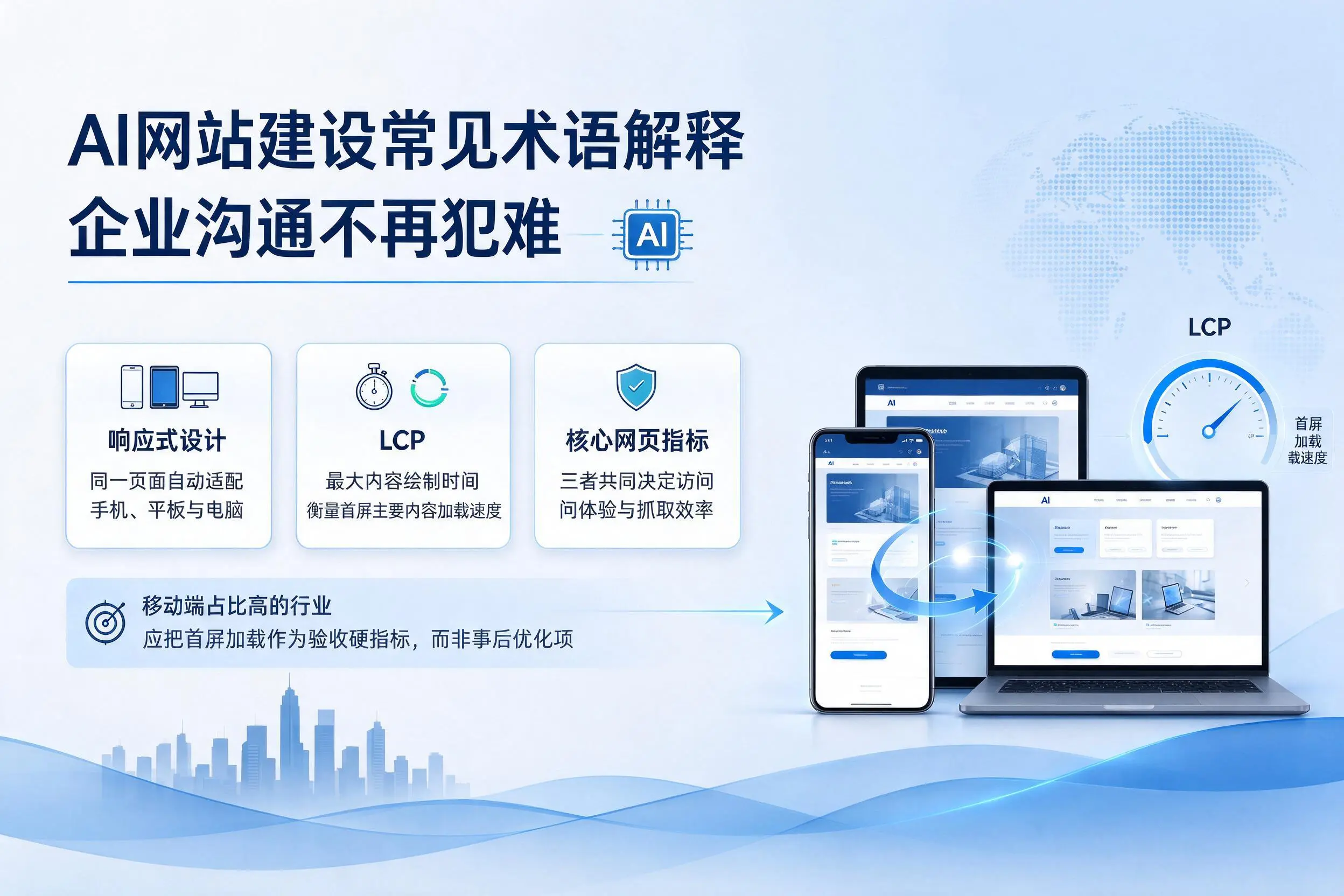 AI网站建设常见术语解释,通化企业沟通不再犯难