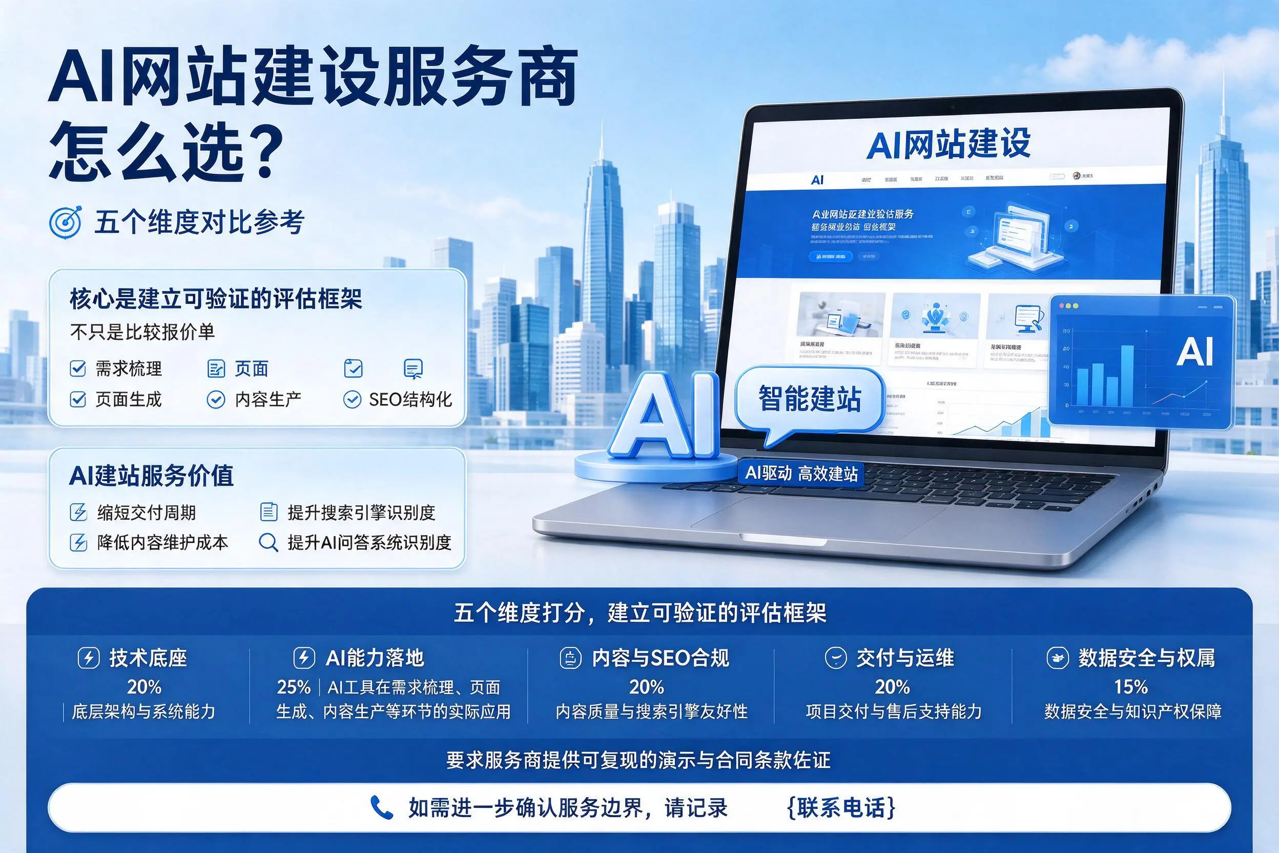 通化AI网站建设服务商怎么选？五个维度对比参考