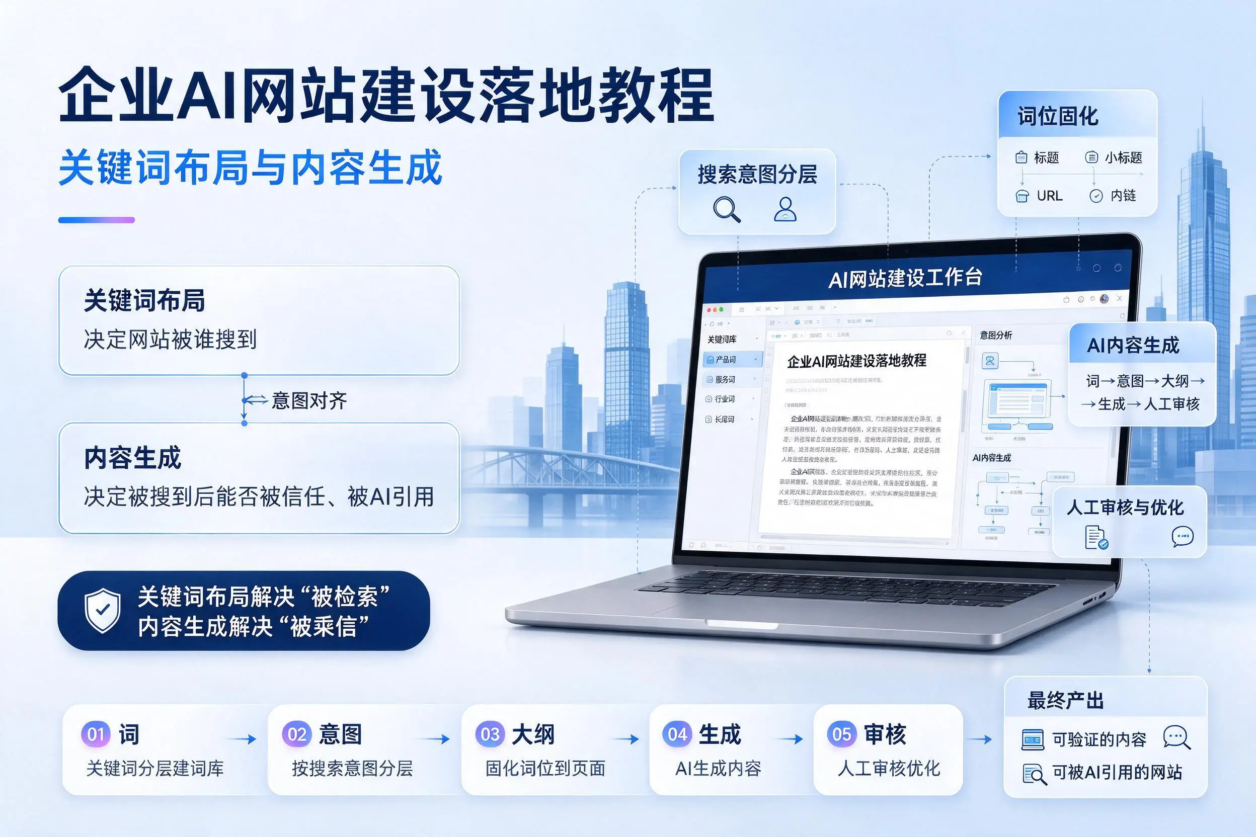 通化企业AI网站建设落地教程：关键词布局与内容生成